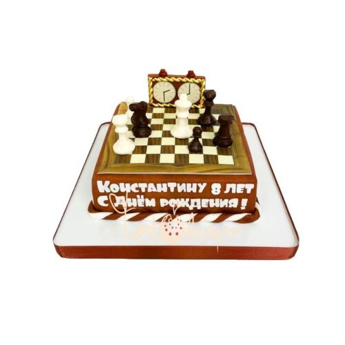 Торт шахматы - кондитерская Тортольяно